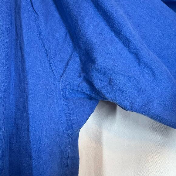 Lauren Ralph Lauren 100% Linen Balloon 3/4 Sleeve peasant Tunic blouse  / dress - Picture 5 of 7